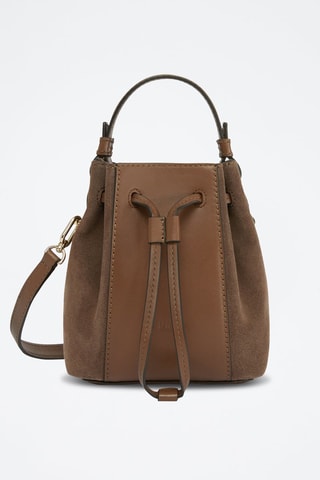 Sac seau en cuir - Marron