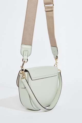 Sac porté épaule en cuir de veau - Vert d’eau