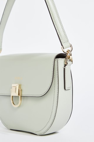 Sac porté épaule en cuir de veau - Vert d’eau