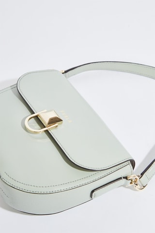 Sac porté épaule en cuir de veau - Vert d’eau