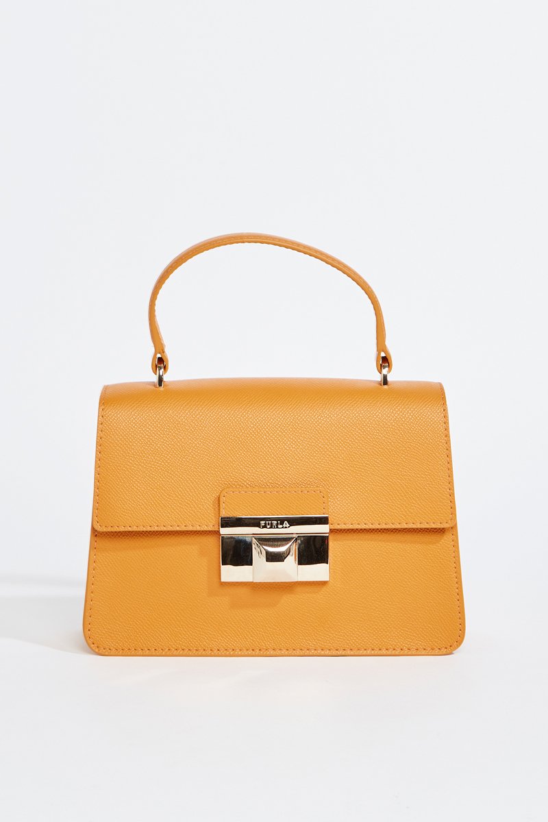 Bolso de piel bovina - Mostaza