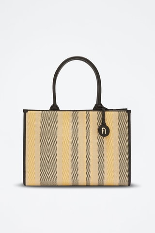 Cabas en cuir de veau de veau - Jaune et noir