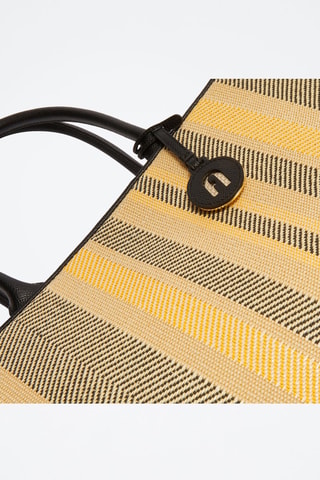 Cabas en cuir de veau de veau - Jaune et noir