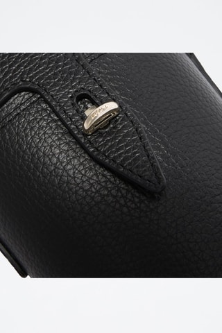 Sac seau en cuir de veau- Noir