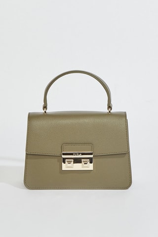 Sac à main en cuir Bella Mini - Kaki