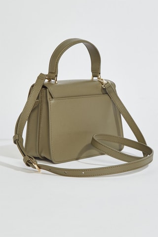 Sac à main en cuir Bella Mini - Kaki