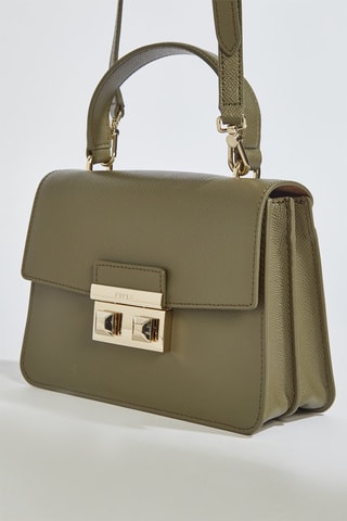 Sac à main en cuir Bella Mini - Kaki