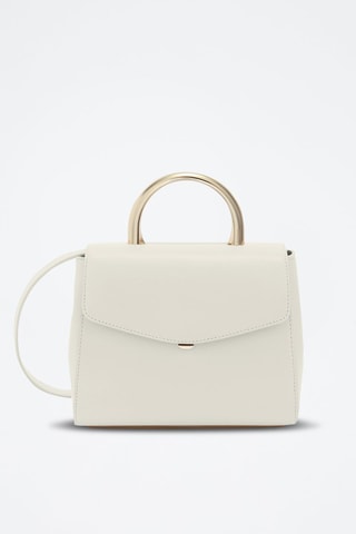 Sac à main en cuir Meridiana Mini - Ecru