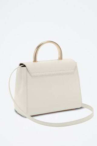 Sac à main en cuir Meridiana Mini - Ecru