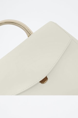 Sac à main en cuir Meridiana Mini - Ecru