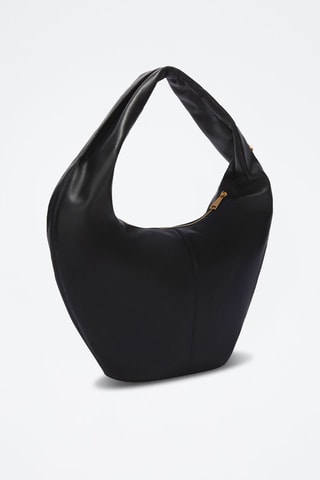 Sac porté épaule en cuir Ring - Taille S - Noir