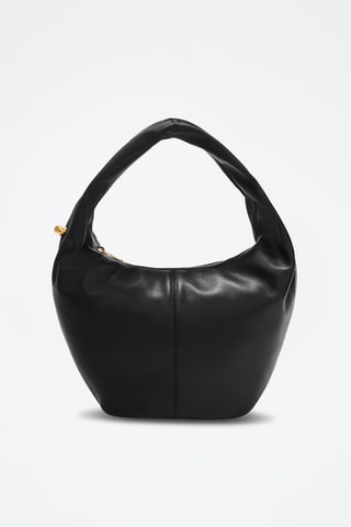 Sac à main en cuir Ring Mini - Noir