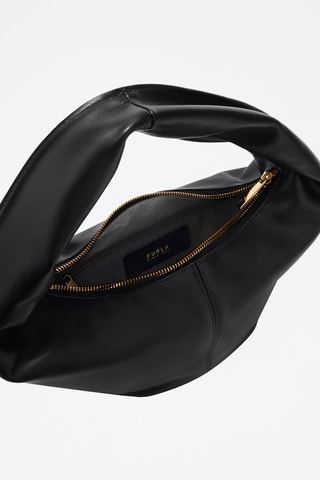 Sac à main en cuir Ring Mini - Noir