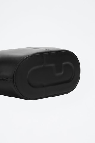 Sac à main en cuir Ring Mini - Noir