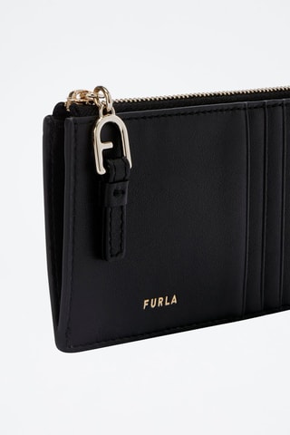 Porte-cartes en cuir Nuvola  - Taille M - Noir