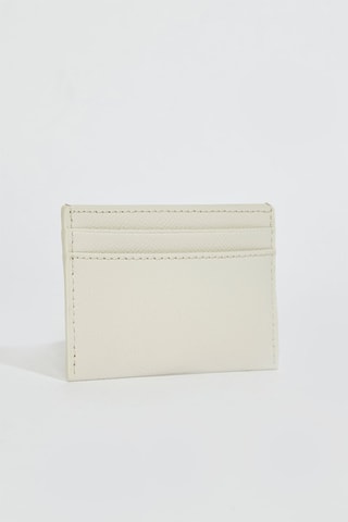 Porte-cartes en cuir Gardenia - Blanc