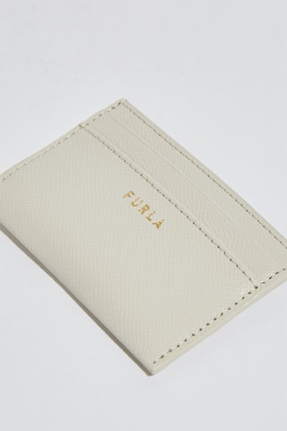 Porte-cartes en cuir Gardenia - Blanc