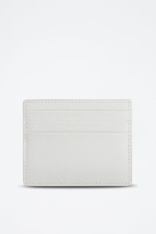 Porte-cartes en cuir de veau - Blanc