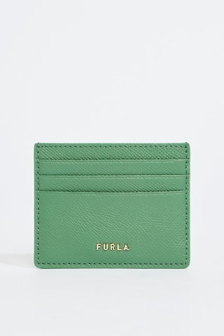 Porte-cartes en cuir de veau - Vert clair