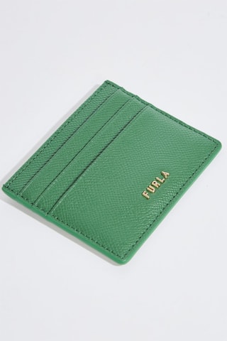 Porte-cartes en cuir de veau - Vert clair