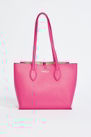 Sac porté épaule en cuir de veau - Rose