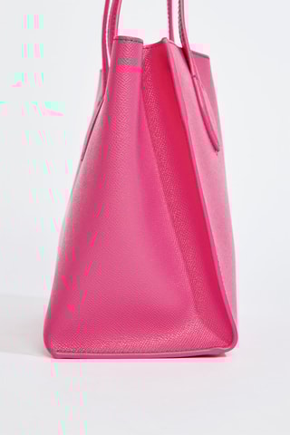 Sac porté épaule en cuir de veau - Rose