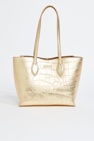 Sac porté épaule en cuir de veau - Doré