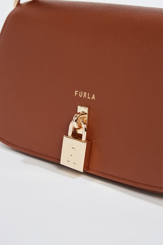 Sac porté épaule en cuir de veau - Camel