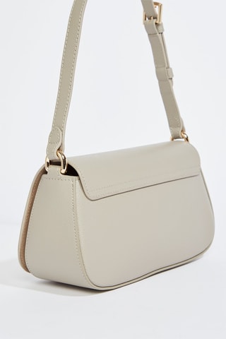 Sac porté épaule en cuir de veau - Beige