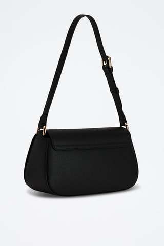 Sac porté épaule en cuir de veau - Noir