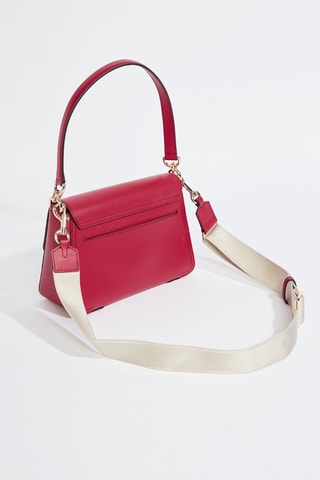 Sac porté épaule en cuir de veau - Rouge