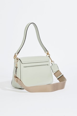 Sac porté épaule en cuir de veau - Vert d’eau