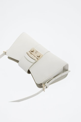 Sac porté épaule en cuir de veau - Blanc