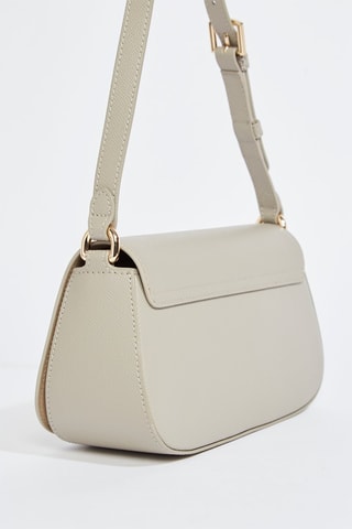 Sac porté épaule en cuir de veau - Gris clair