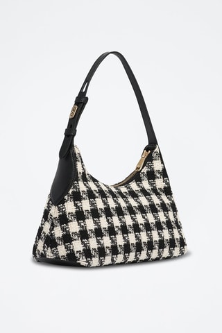 Sac porté épaule en cuir de veau - Noir