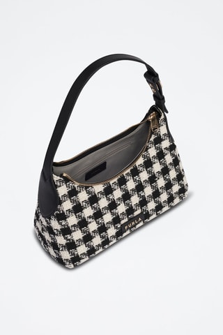 Sac porté épaule en cuir de veau - Noir