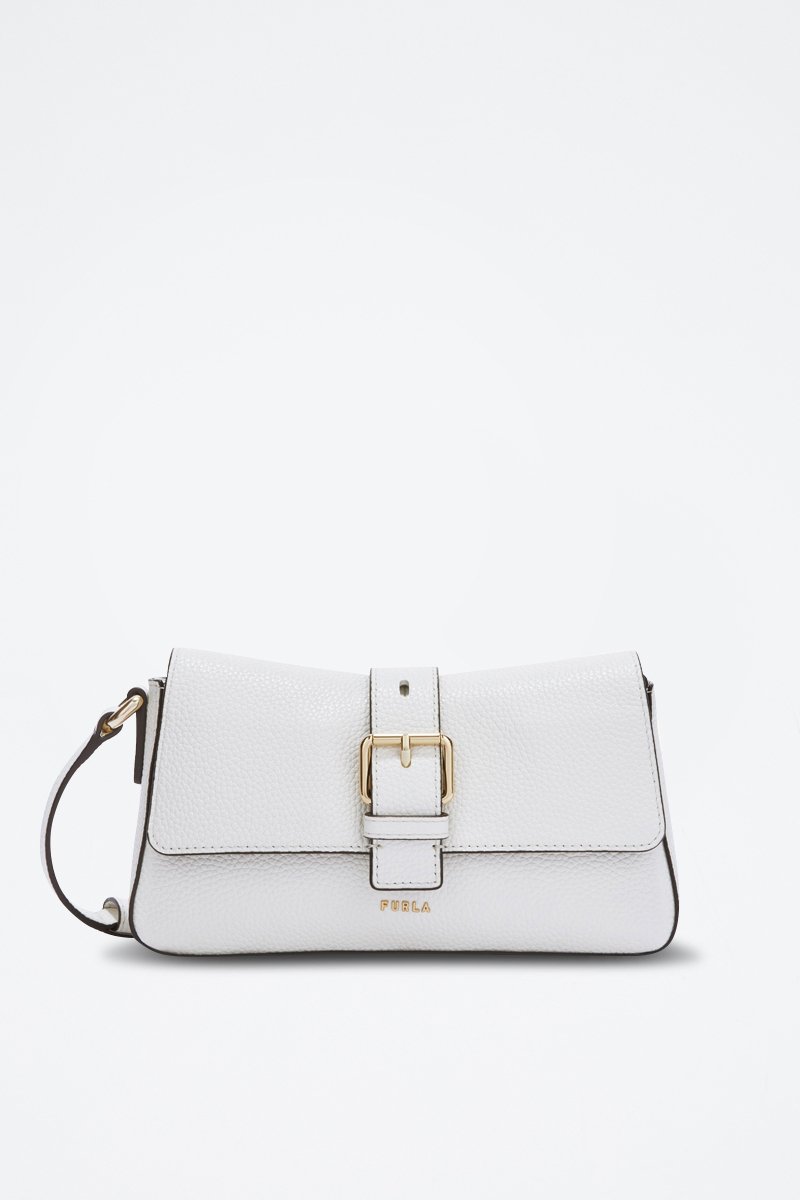 Bandolera de piel bovina - Blanco