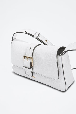 Sac bandoulière en cuir de veau - Blanc