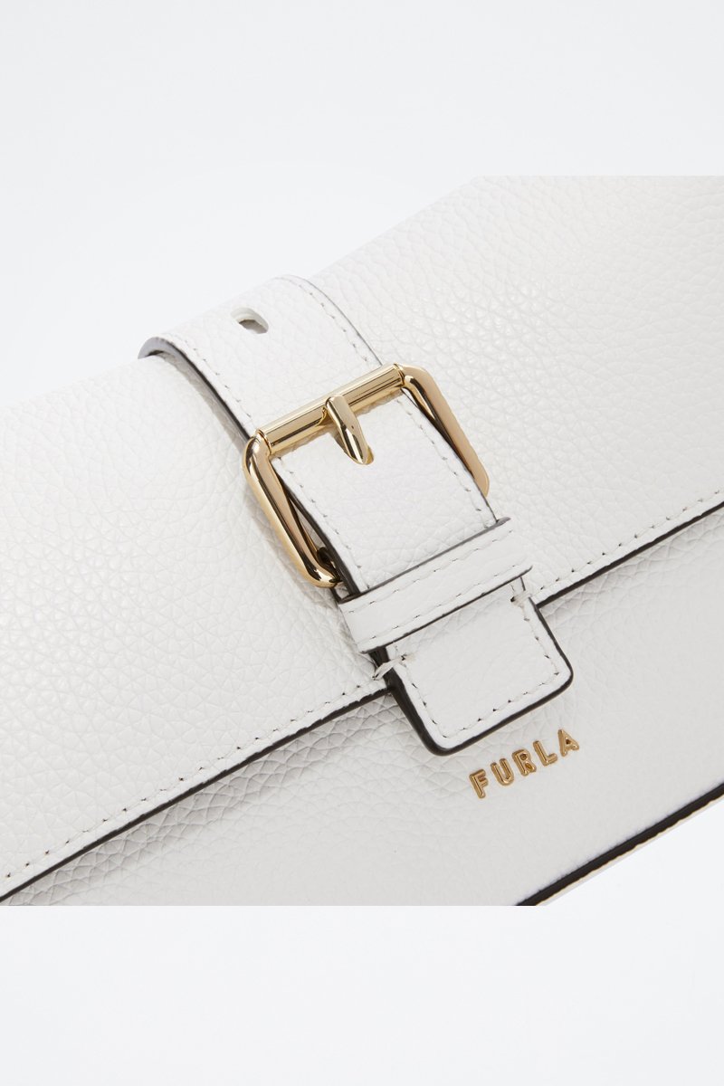 Bandolera de piel bovina - Blanco