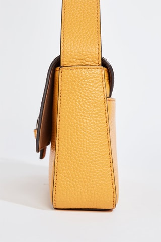 Sac bandoulière en cuir de veau - Jaune
