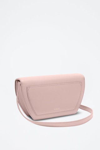 Sac bandoulière en cuir - Rose poudré