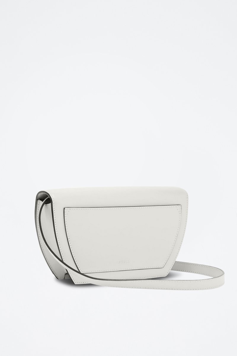 Bandolera de piel bovina - Blanco