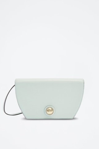 Sac bandoulière en cuir de veau - Vert d’eau