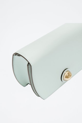 Sac bandoulière en cuir de veau - Vert d’eau