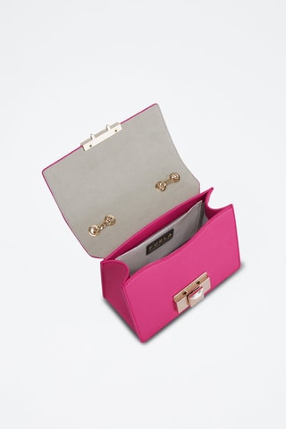 Sac bandoulière en cuir de veau - Fuchsia