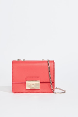 Sac bandoulière en cuir de veau - Rouge brique