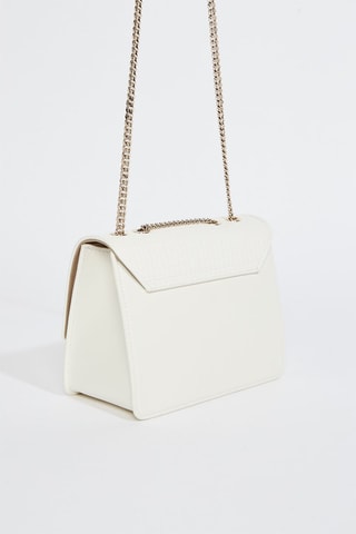 Sac bandoulière en cuir de veau - Blanc