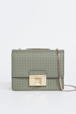 Sac bandoulière en cuir de veau - Vert foncé