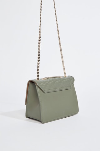 Sac bandoulière en cuir de veau - Vert foncé