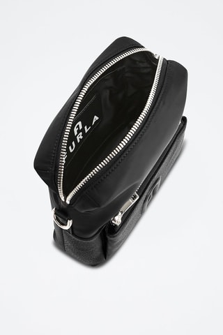 Sac bandoulière en cuir de veau - Noir